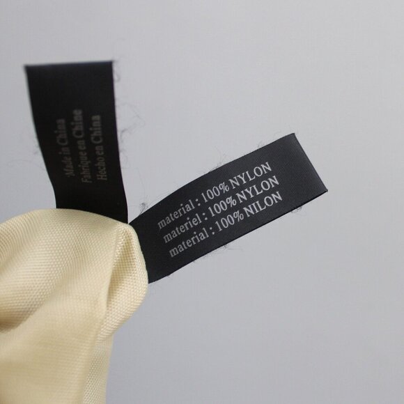 Kenneth Cole Y2K Tan Beige Black Nylon Zip-Up Utility Multi-Pocket Handbag Tote - Picture 7 of 7